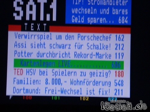 Sat 1 Videotext Sat 1 Videotext