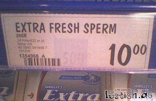 Extra frisches Sperma