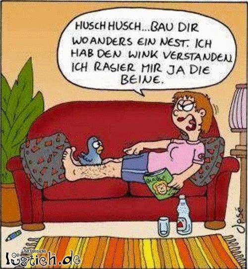 Zeit für eine Rasur Bild lustich.de