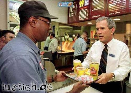 Bush bei Wendys Bush bei Wendys
