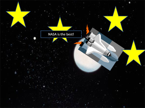 Werbung der NASA